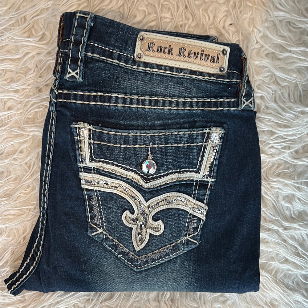 COLLECTOR QUALITY: Rock Revival Willa Easy Skinny Jeans - Size 32